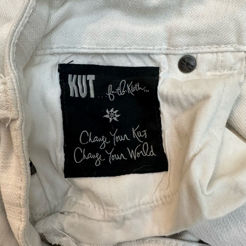 Kut from the Kloth Linen Look White Bermuda Shorts Size 6 - Picture 8 of 15